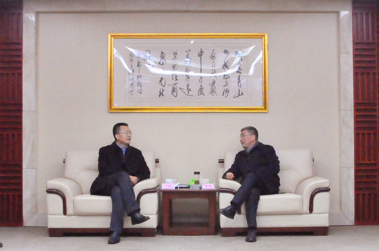 合肥工业大学党委书记于祥成一行莅临工大乐鱼访问交流